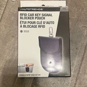 Black RFID Signal Blocking Pouch